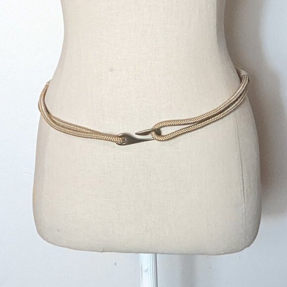 Statement Belt Boho Metal Round Woven Rope Dopamine Dressing Bead Wearable‎ Art main image 4